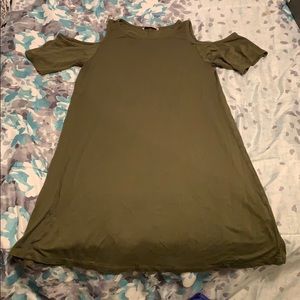 Olive green dress